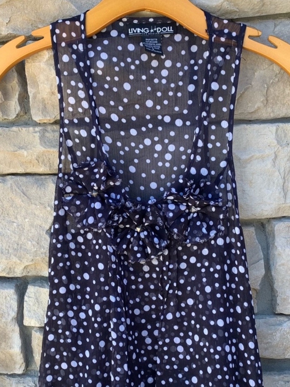 Living doll top tank blouse size small